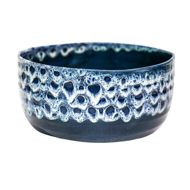 Ivyline Reactive Glaze Ceramic Bowl – Sapphire 5055352851928